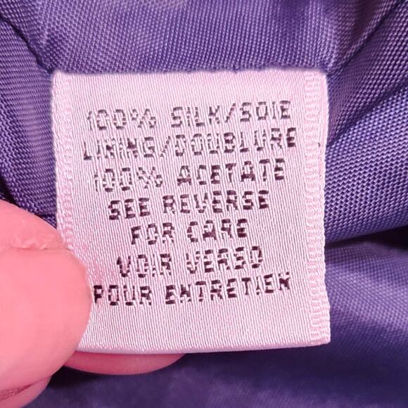 Talbots blue silk 100% silk short sleeved sheath dress. Size 6 - Picture 8 of 9